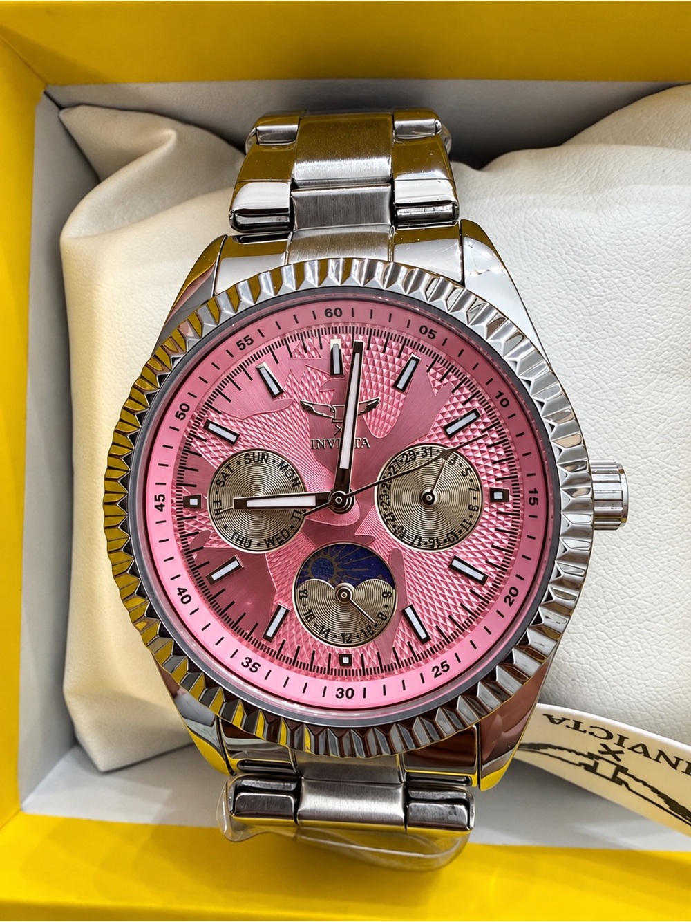 Invicta Specialty I Stainless Steel Watch - Pink Dial